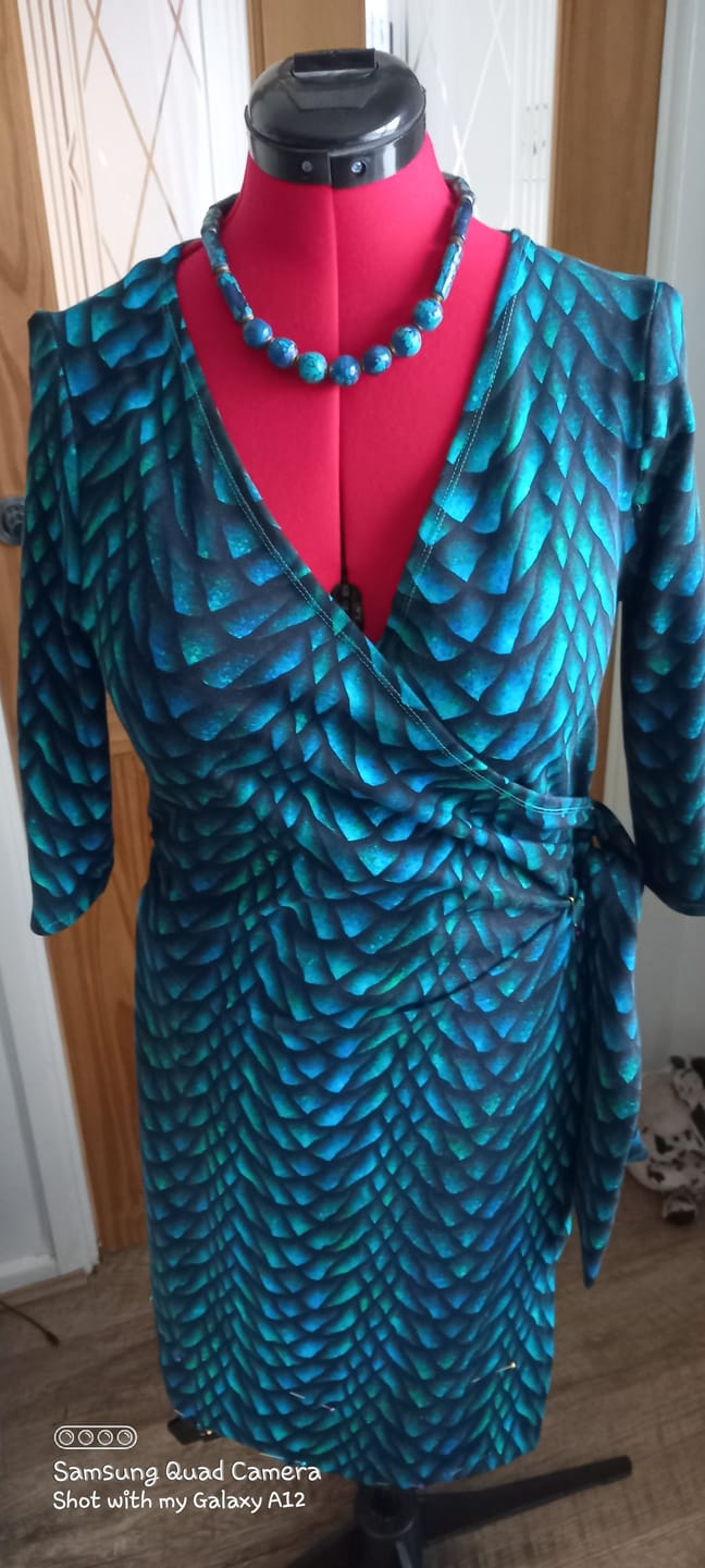 Customer photo review of Dragon Scales French Terry Fabric