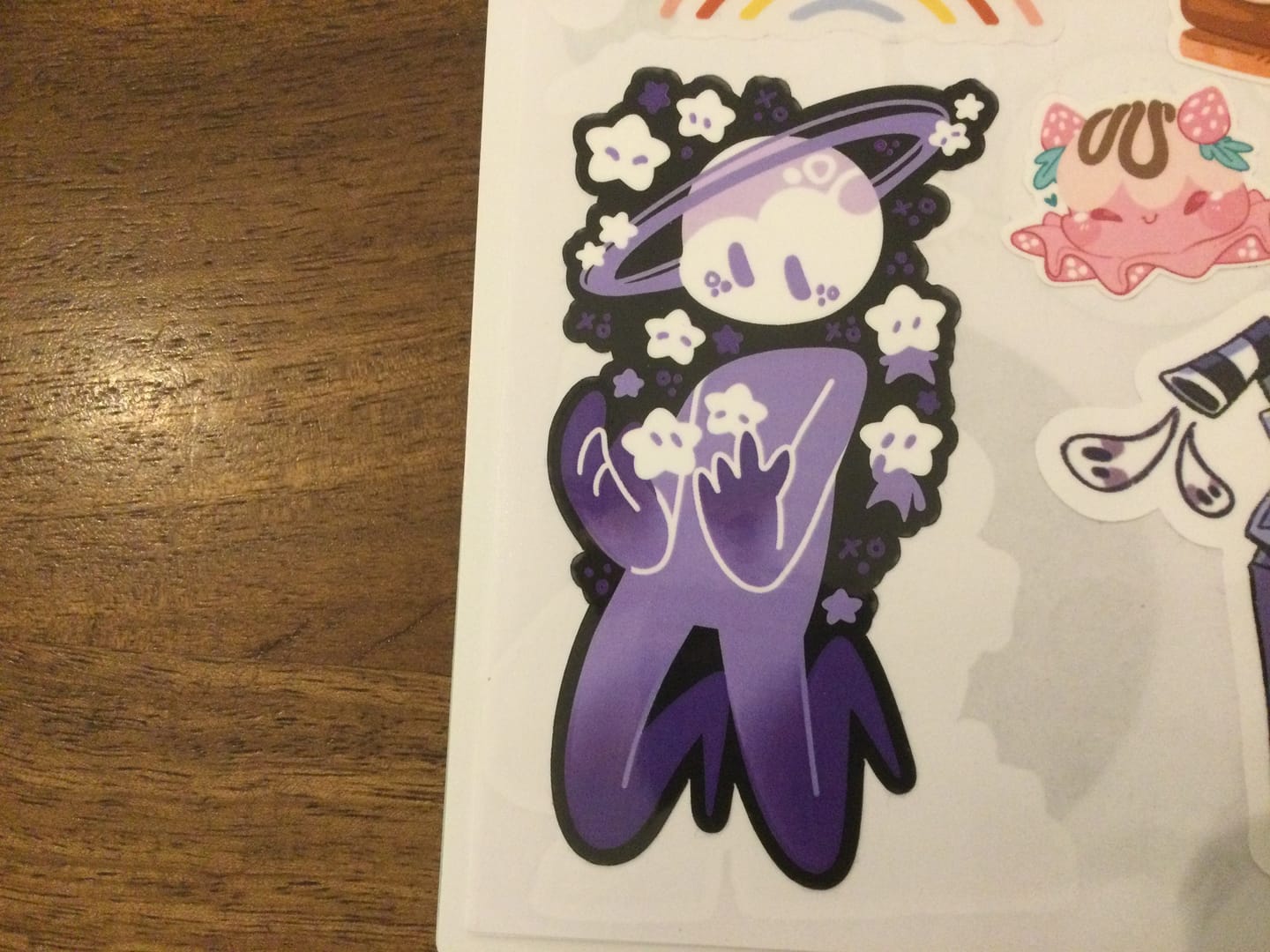 Customer photo review of Planet Person With Star Babies Sticker