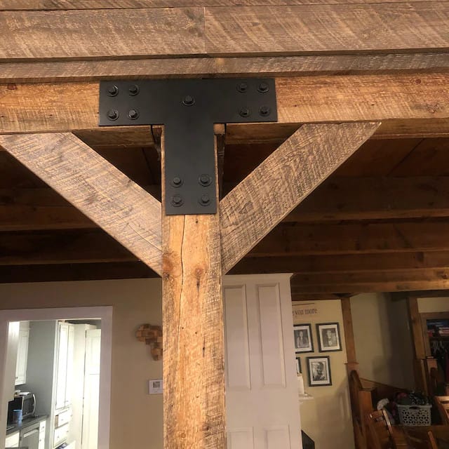 Customer photo review of Industrial Style T Brackets - Various Sizes
