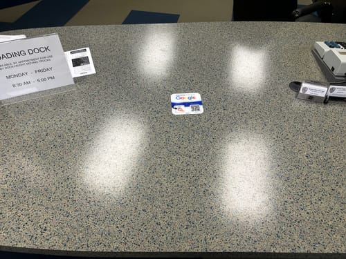 Customer photo review of Google Reviews - Plate