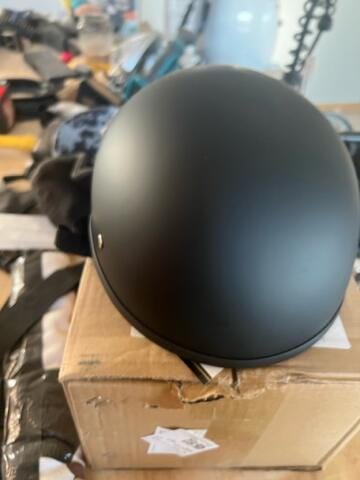 Customer photo review of Smallest & Lightest DOT Beanie Helmet - Matte Black