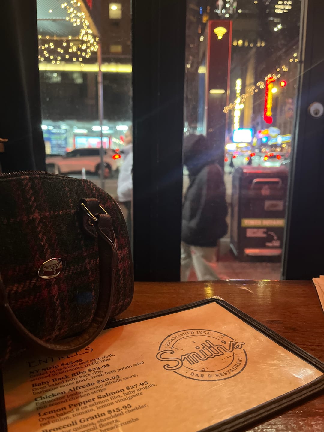 Customer photo review of Harris Tweed Mini Bowling Bag