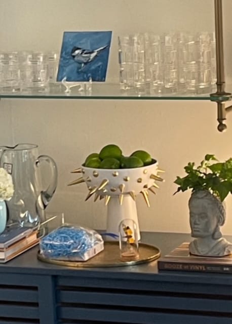 Customer photo review of Ceramic Footed Bowl Decorative Fruit Holder