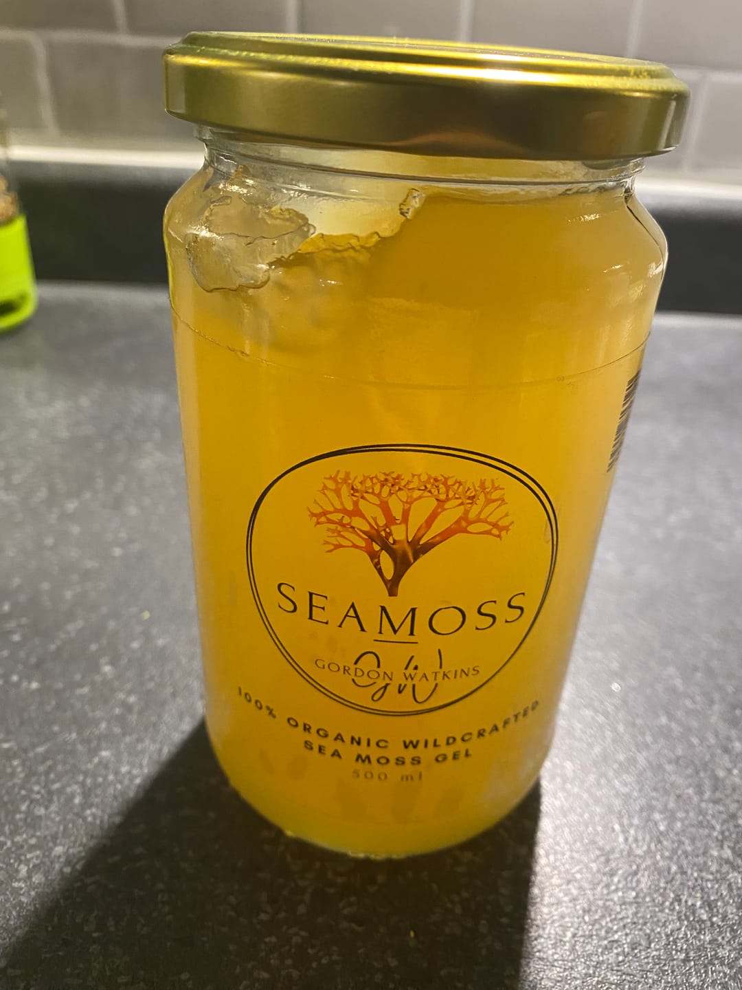 Customer photo review of Gold Sea Moss Gel - Made With Certified Organic Wildcrafted Sea Moss