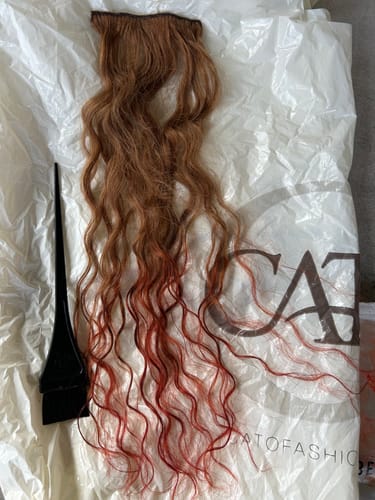 Customer photo review of Spiral Strawberry Blonde