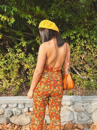 Customer photo review of Cecilia Jumpsuit in Marigold