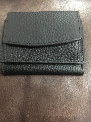 Customer photo review of Handmade RFID Soft Leather Purse