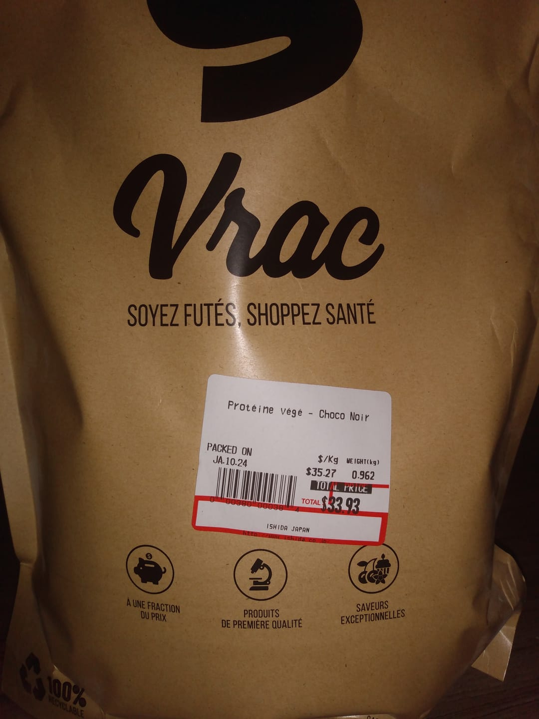 Customer photo review of VRAC - Protéine végétale (1lb)