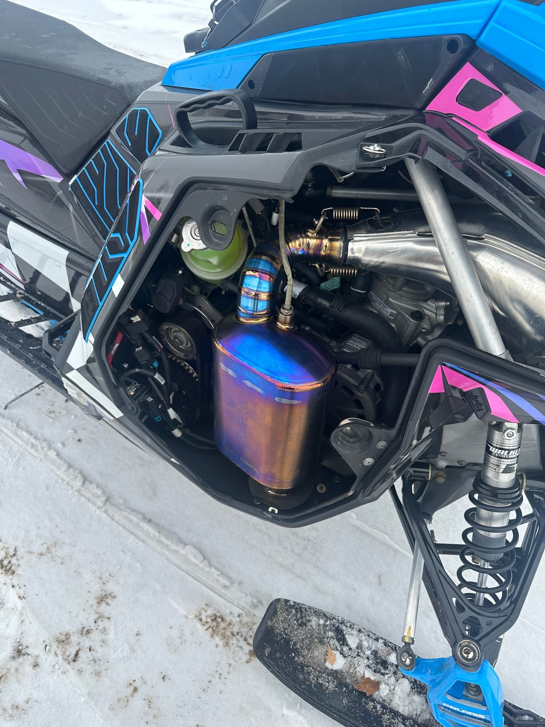 Customer photo review of Polaris RMK 9R / 850 NA Titanium Q-Muf Chambered Muffler