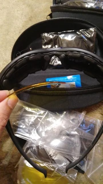 Customer photo review of X7 Polarized Riding Goggles - 4 Lens Kit