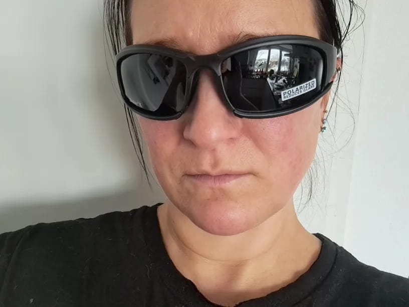 Customer photo review of X7 Polarized Riding Goggles - 4 Lens Kit