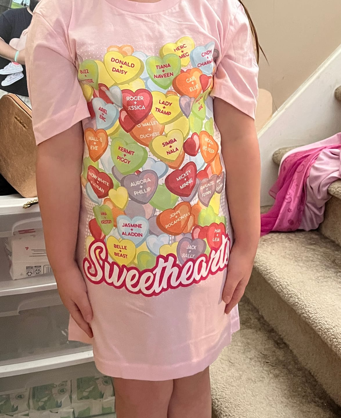Customer photo review of Sweethearts Candy Couples Shirt