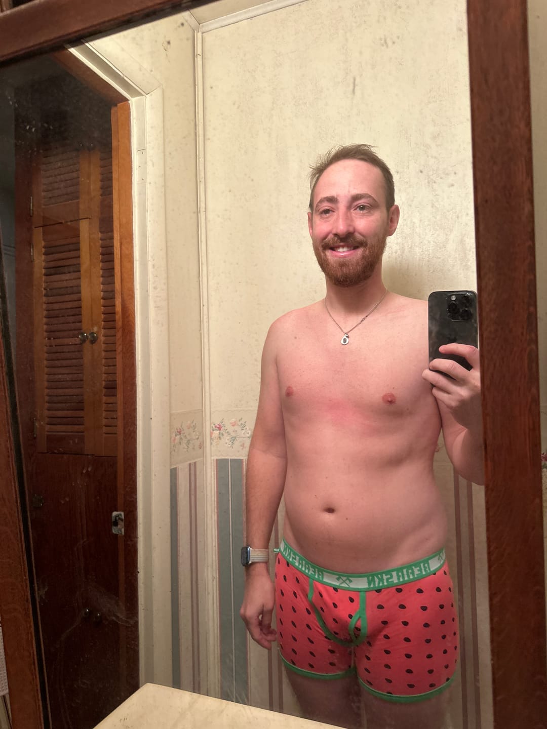 Customer photo review of Bamboo Boxer Brief - Watermelon