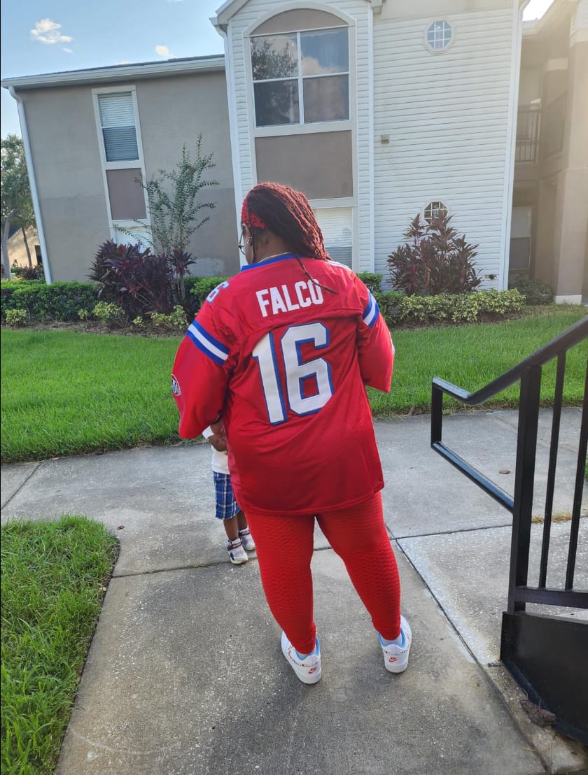 Customer photo review of The Replacements Shane Falco Washington Sentinels Football Jersey