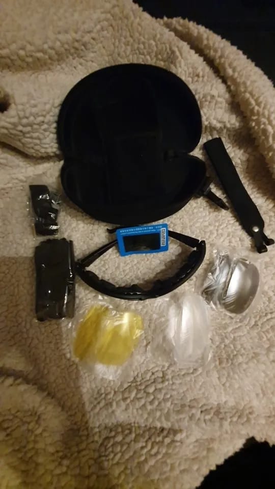 Customer photo review of X7 Polarized Riding Goggles - 4 Lens Kit