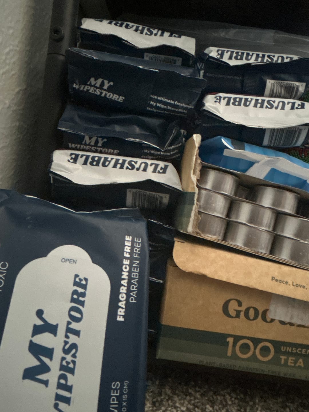 Customer photo review of My Wipes Premium Flushable Wipes