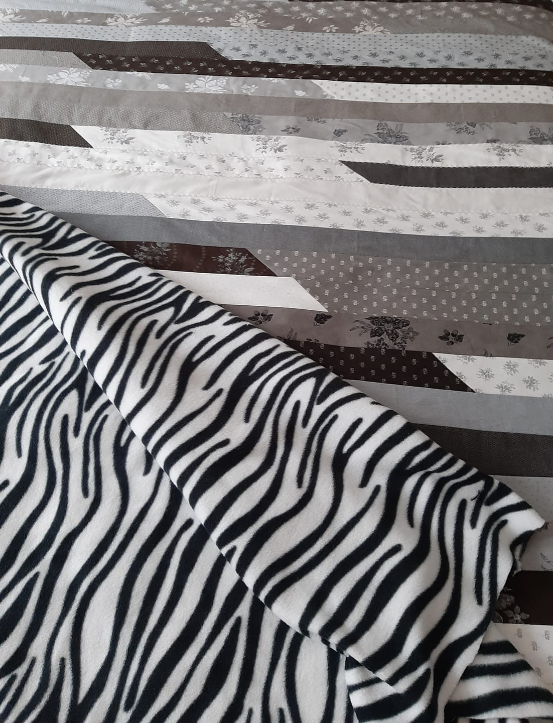 Customer photo review of Zebra Anti Pill Polar Fleece Fabric