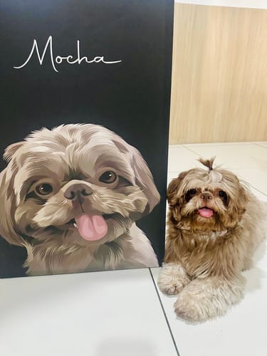 Customer photo review of Pet Art Canvas Wrap