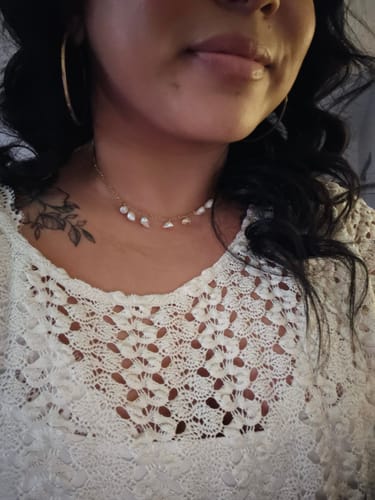 Customer photo review of Roca Pearl Necklace