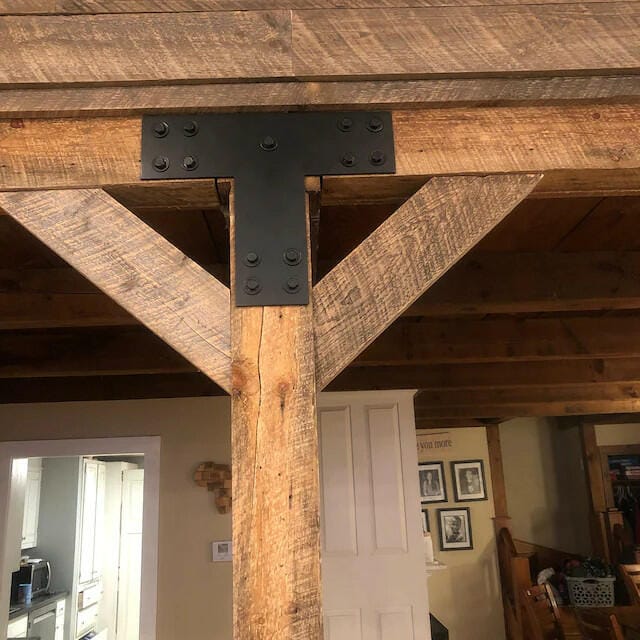 Customer photo review of Industrial Style T Brackets - Various Sizes
