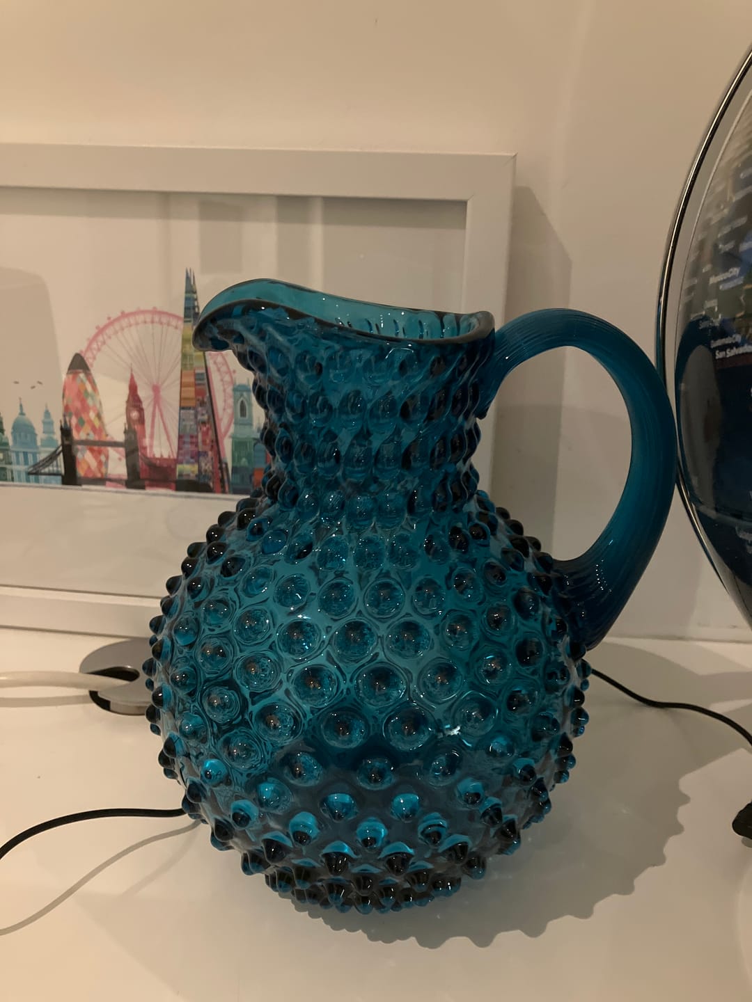 Customer photo review of Aquamarine Hobnail Jug