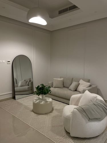Customer photo review of Full Length Arched Black Wall Mirror (7 Sizes)