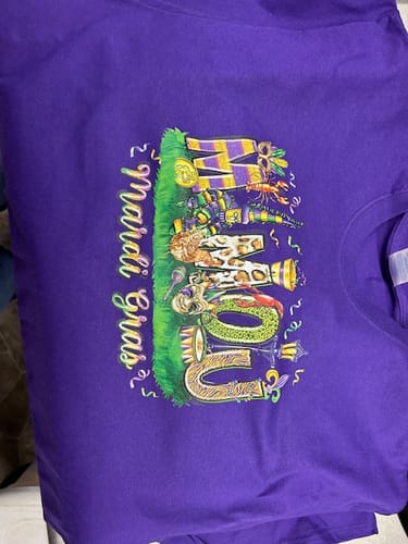 Customer photo review of Custom DTF Gang Sheet 22 x 120