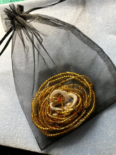 Customer photo review of Majesty African Lux Waist Beads