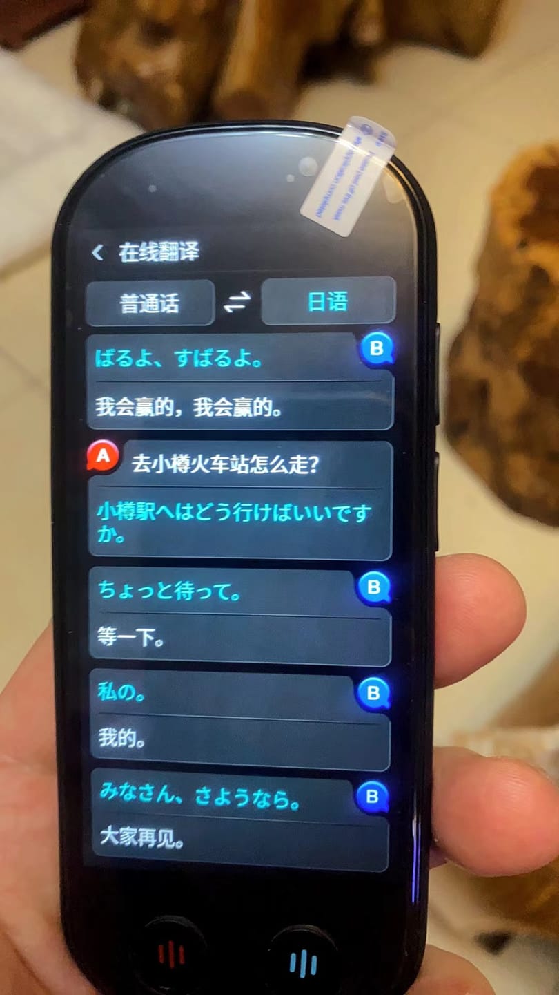 Customer photo review of VORMOR Z9 New Arrival Language Translator Device, Portable Translator Device with 139 Languages & 4.1" Touch Screen, Smart Voice Photo Translator Real Time, Offline Online Translation for Business Learning Travel (Black)