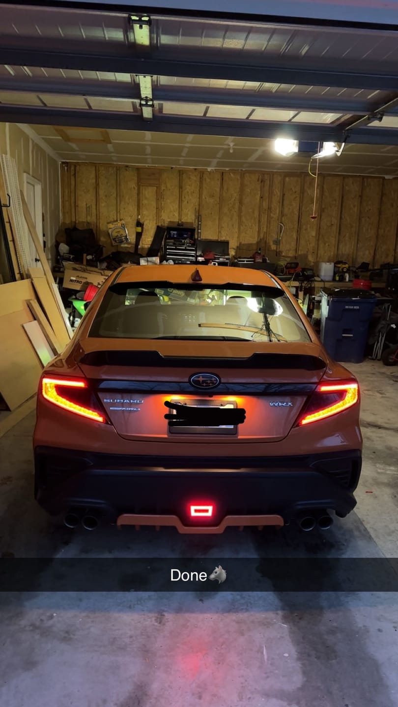 Customer photo review of 2011-24 Subaru WRX & STi F1 Rear Fog Lights