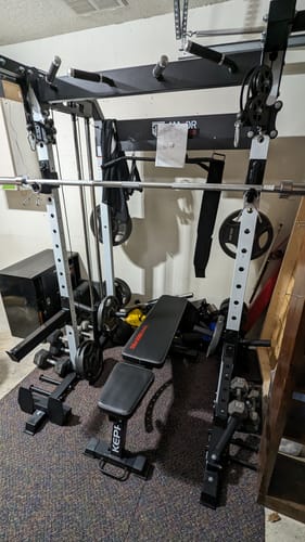 Customer photo review of Major Fitness F22 All-In-One Home Gym Power Rack