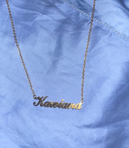 Customer photo review of Personalized Name Necklace