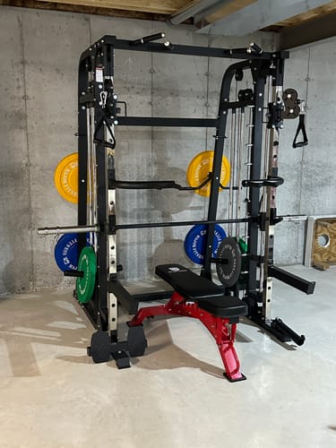 Customer photo review of MAJOR FITNESS All-in-One Home Gym Smith Machine Package Spirit B2