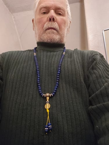 Customer photo review of Lapis Lazuli Third Eye Mala
