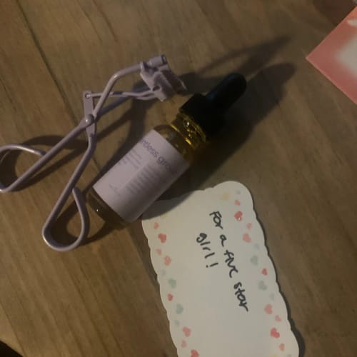 Customer photo review of LASH AND BROW SERUM