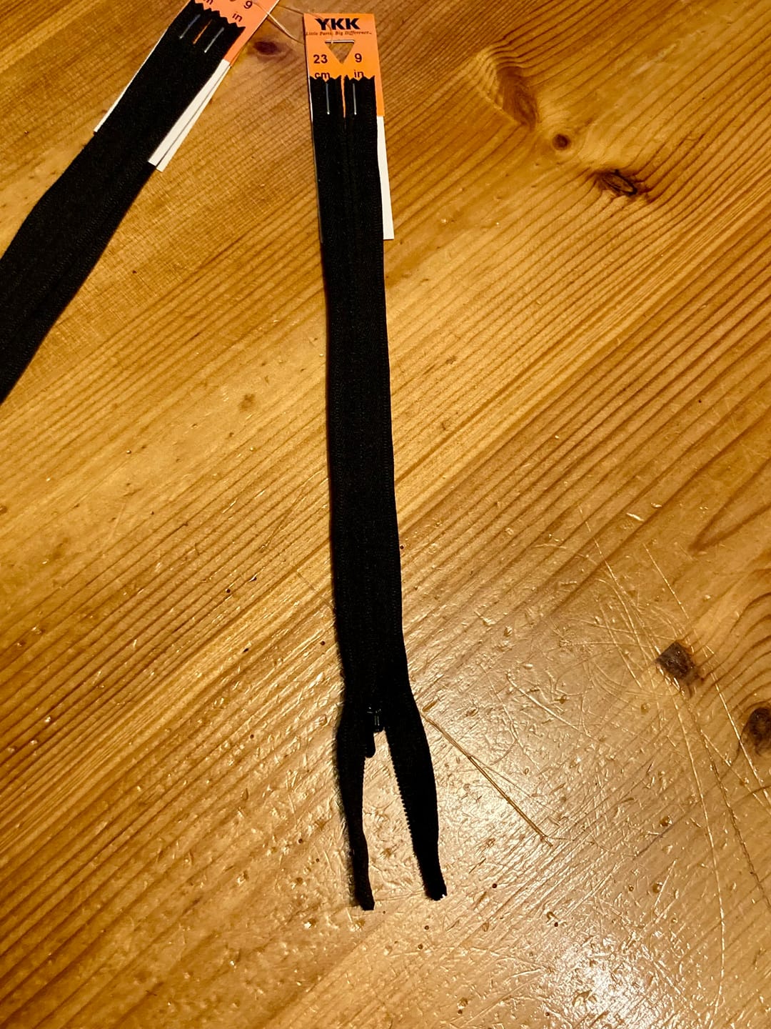 Customer photo review of YKK Concealed Zip
