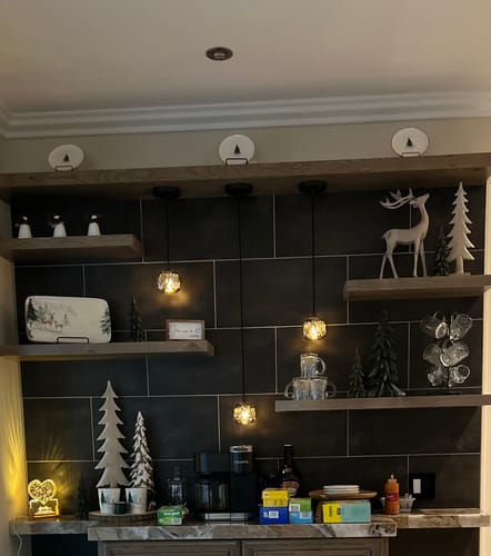 Customer photo review of JC Boule De Crystal Ball Pendant Lighting