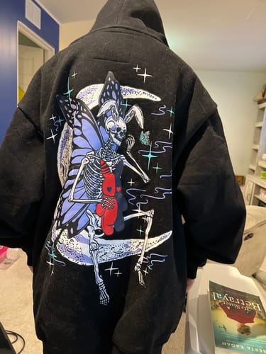 Customer photo review of Moon Rabbit Hoodie