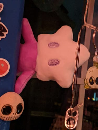 Customer photo review of Star Baby Candy Bag Plush Pillow