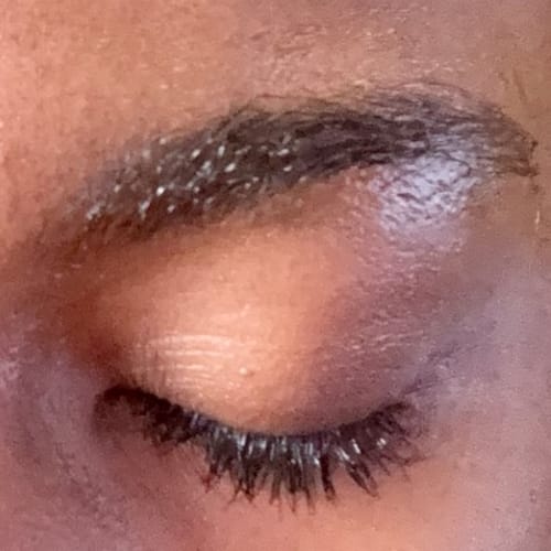 Customer photo review of LASH AND BROW SERUM