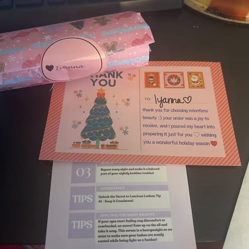 Customer photo review of LASH AND BROW SERUM