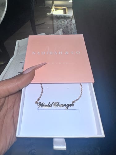 Customer photo review of Personalized Name Necklace