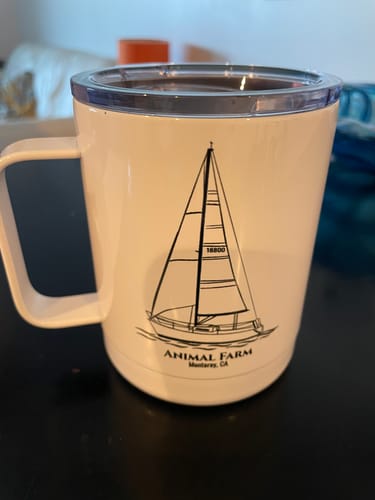 Customer photo review of Custom Insulated Stainless Steel Mugs