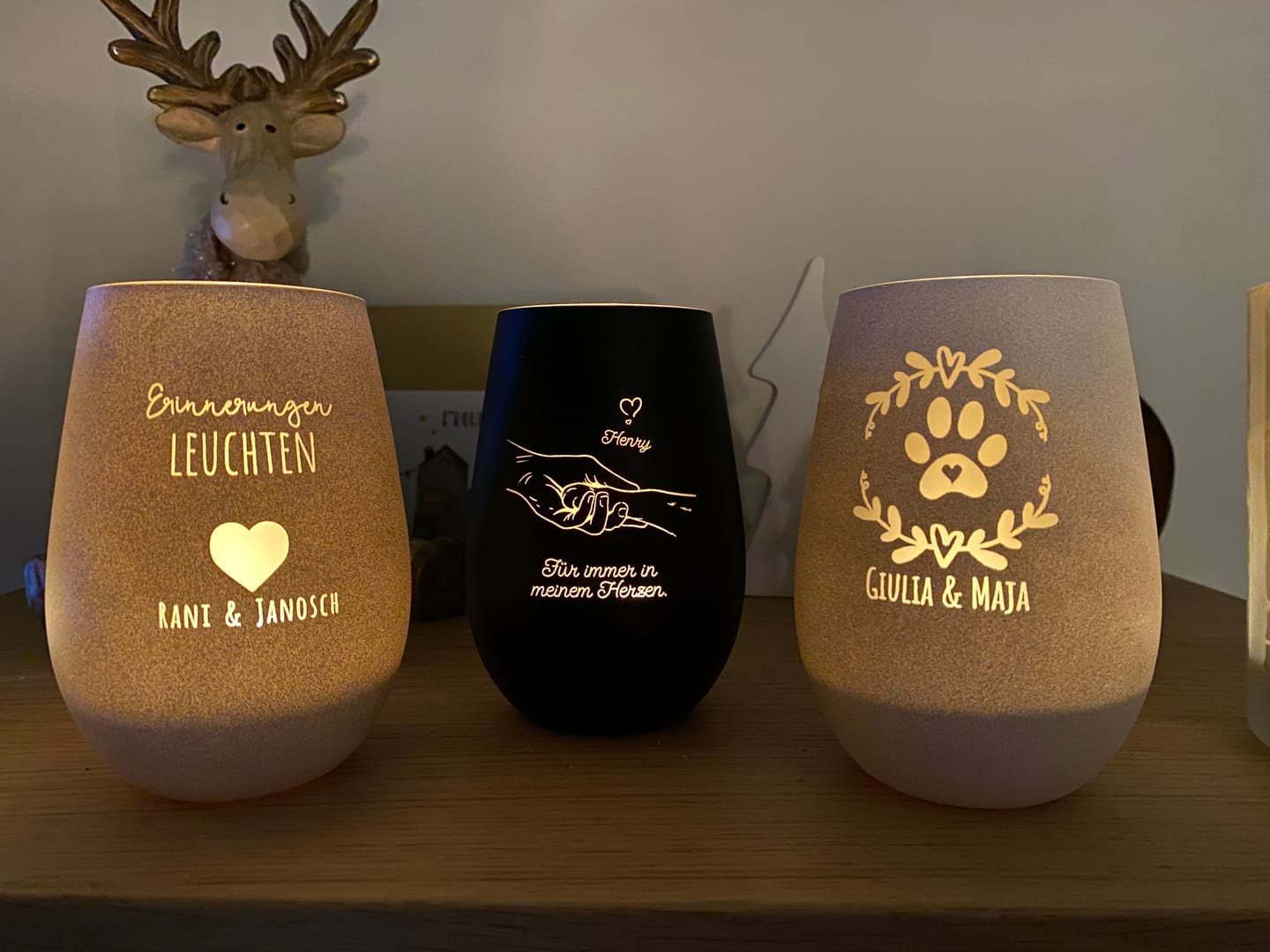 Customer photo review of Erinnerungen leuchten - Individuelles Trauerlicht