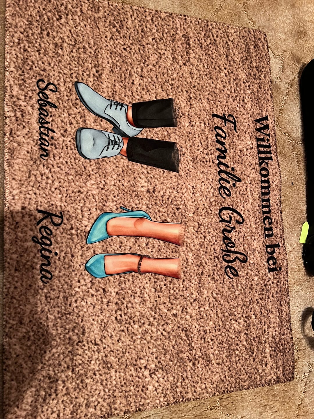 Customer photo review of Casual - Personalisierte Fussmatte