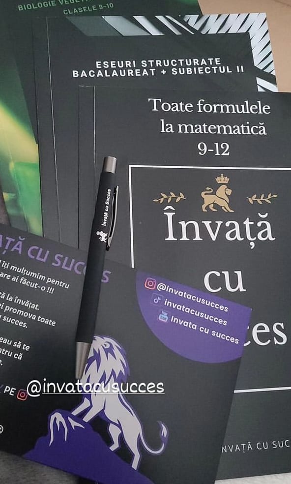 Customer photo review of Învață cu succes - Pachet Bacalaureat | Română + Matematică + Biologie 9-10
