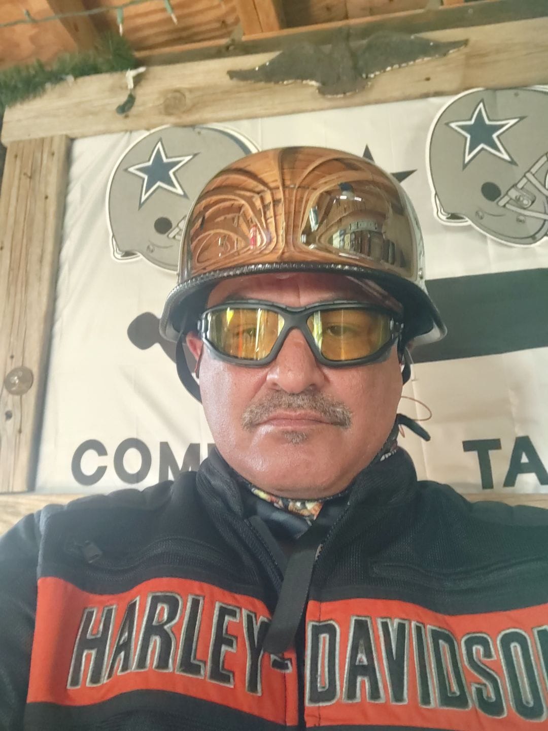 Customer photo review of Lightest German Style Mayan DOT Half Helmet - Chrome