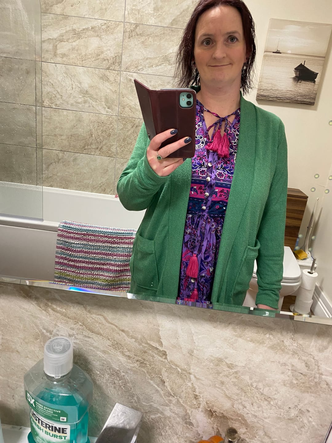 Customer photo review of Cardigan Knit Fabric