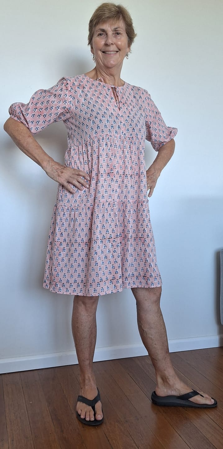 Customer photo review of Dress Keshini - Tulsi Apricot