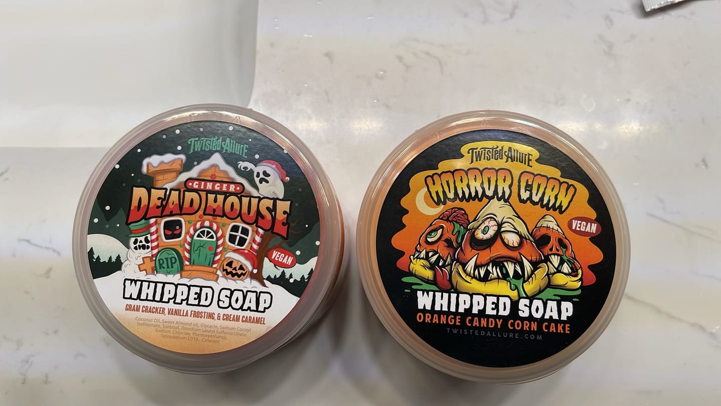 Customer photo review of Waffle Berry Boogeyman Split Scrub (Blueberry Cheesecake Ice Cream & Waffle Cone)